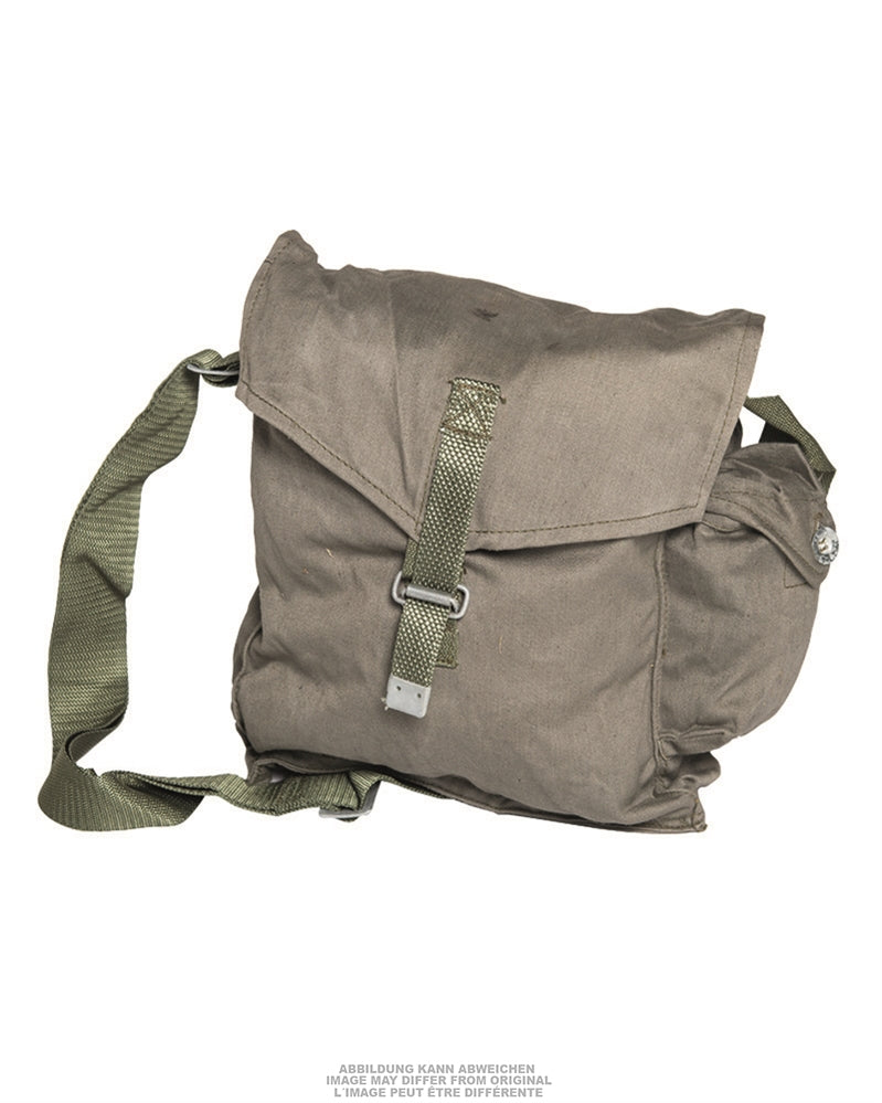 Musette de l'armée polonaise en coton grand modèle avec bandoulière, occasion