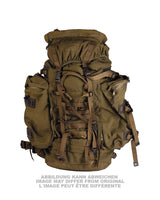 Sac à dos britannique de 100 litres avec poches latérales, occasion
