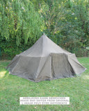 Tente pyramidale suédoise de 20 m² avec poêle et armature, occasion