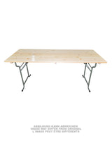 Table de campagne pliante britannique de 190 x 73 cm, stock ancien