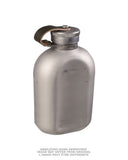 Gourde en aluminium de la Bundeswehr avec housse, second choix d'occasion