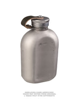 Gourde en aluminium de la Bundeswehr avec housse, second choix d'occasion