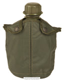 Gourde de l'armée belge de 0,75 litre avec housse en PVC, stock ancien