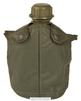 Gourde de l'armée belge de 0,75 litre avec housse en PVC, stock ancien