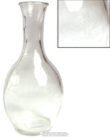 Carafe en verre gravée d'un litre de l'armée italienne, stock ancien