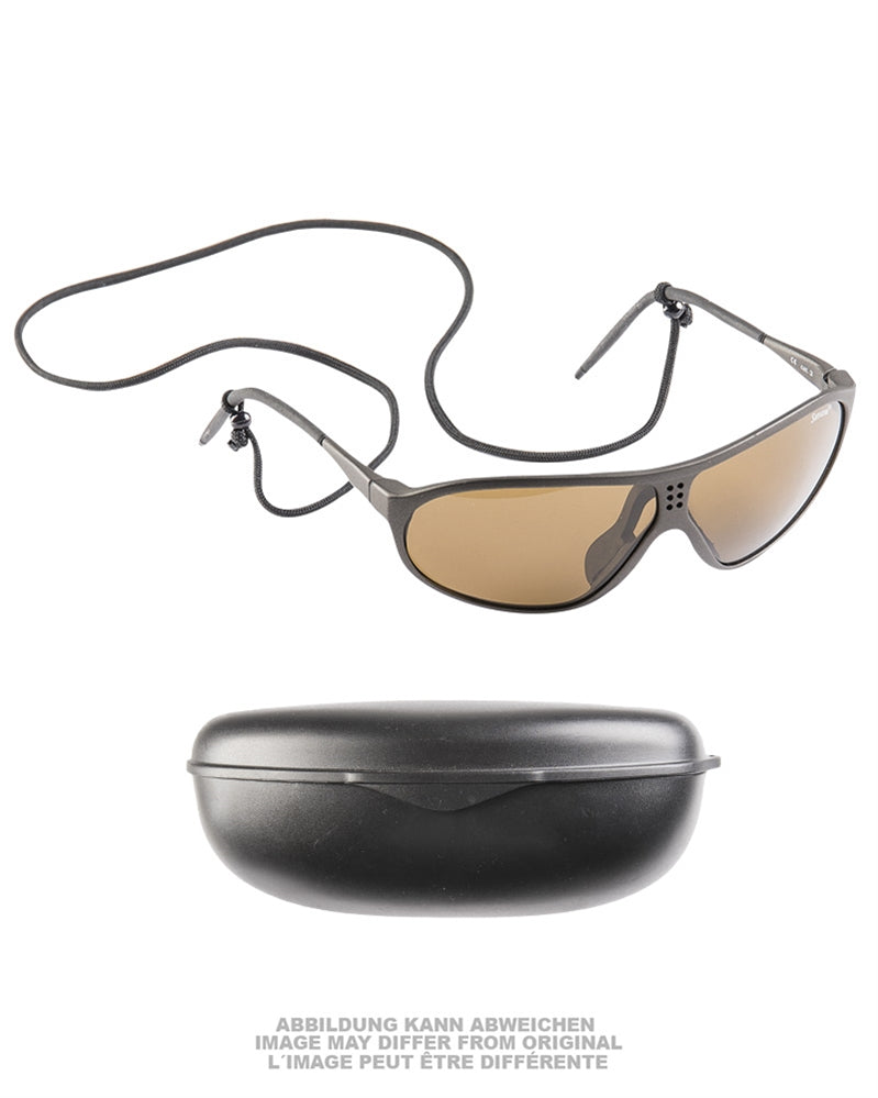 Lunettes de soleil de l'armée suisse Suvasol avec étui, stock ancien
