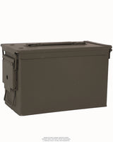 Caisse à munitions métallique type US calibre 30 de 23 x 17,5 x 9 cm