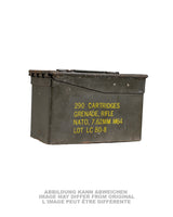 Caisse à munitions métallique US calibre 50 de 28 x 18 x 14 cm, occasion