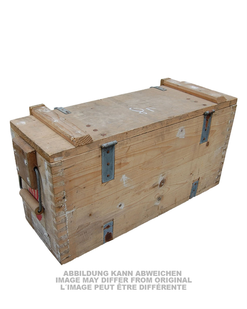 Caisse à munitions en bois de 65 x 23 x 32 cm, surplus d'occasion
