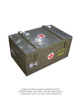 Caisse en bois de l'armée tchèque de 78 x 50 x 40 cm, surplus d'occasion
