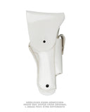 Holster de police militaire en cuir de service d'ordre, surplus d'occasion