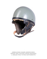 Casque de présentation est-allemand de motocycliste en demi-coque, occasion