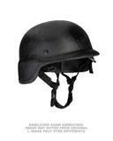 Casque de combat de présentation en aramide, pièce neutralisée de surplus