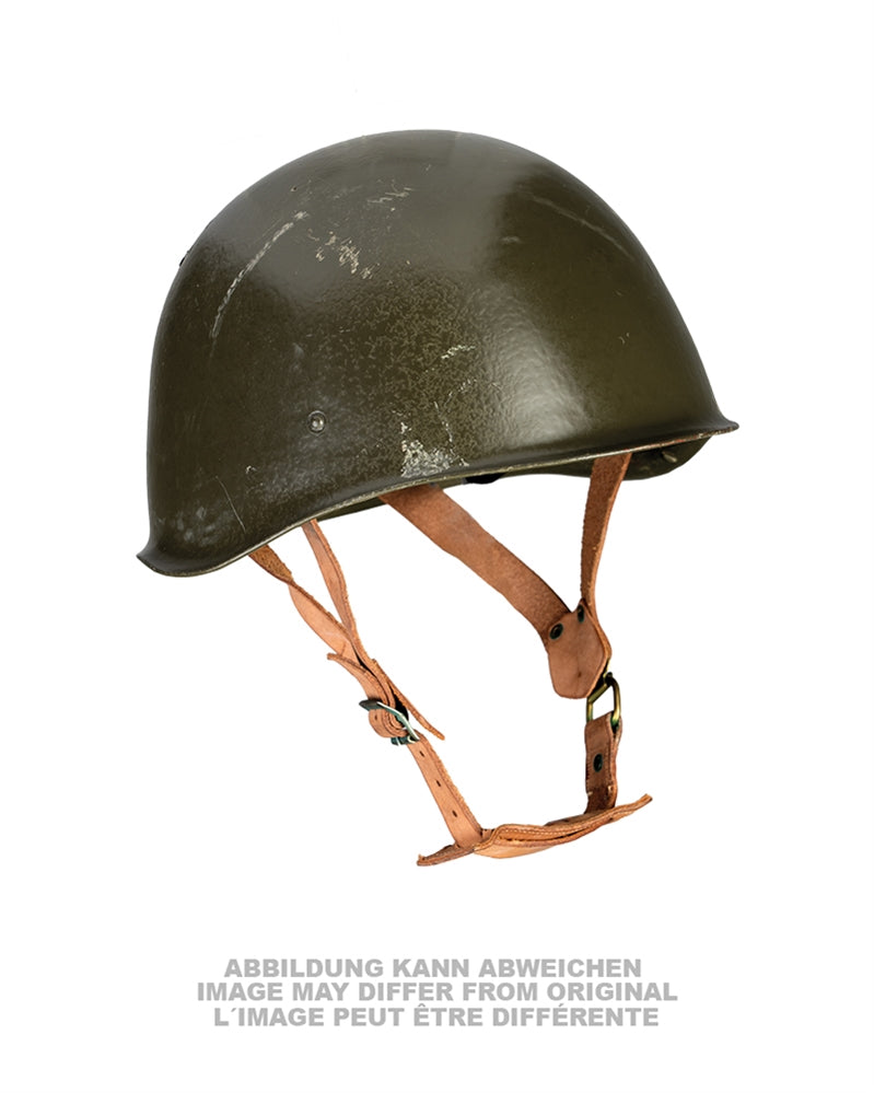 Casque de combat hongrois de présentation à coiffe de cuir, coque neutralisée