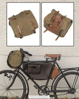 Sacoche de guidon au modèle militaire suisse en coton, stock ancien de dépôt