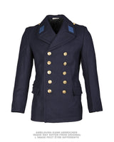 Manteau de la marine populaire est-allemande, vêtement de dotation d'occasion