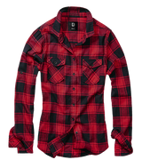 Chemise Brandit Amy coupe femme en flanelle de coton manches longues poches poitrine