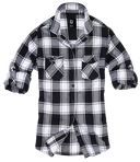 Chemise Brandit Amy coupe femme en flanelle de coton manches longues poches poitrine