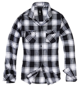 Chemise Brandit Amy coupe femme en flanelle de coton manches longues poches poitrine