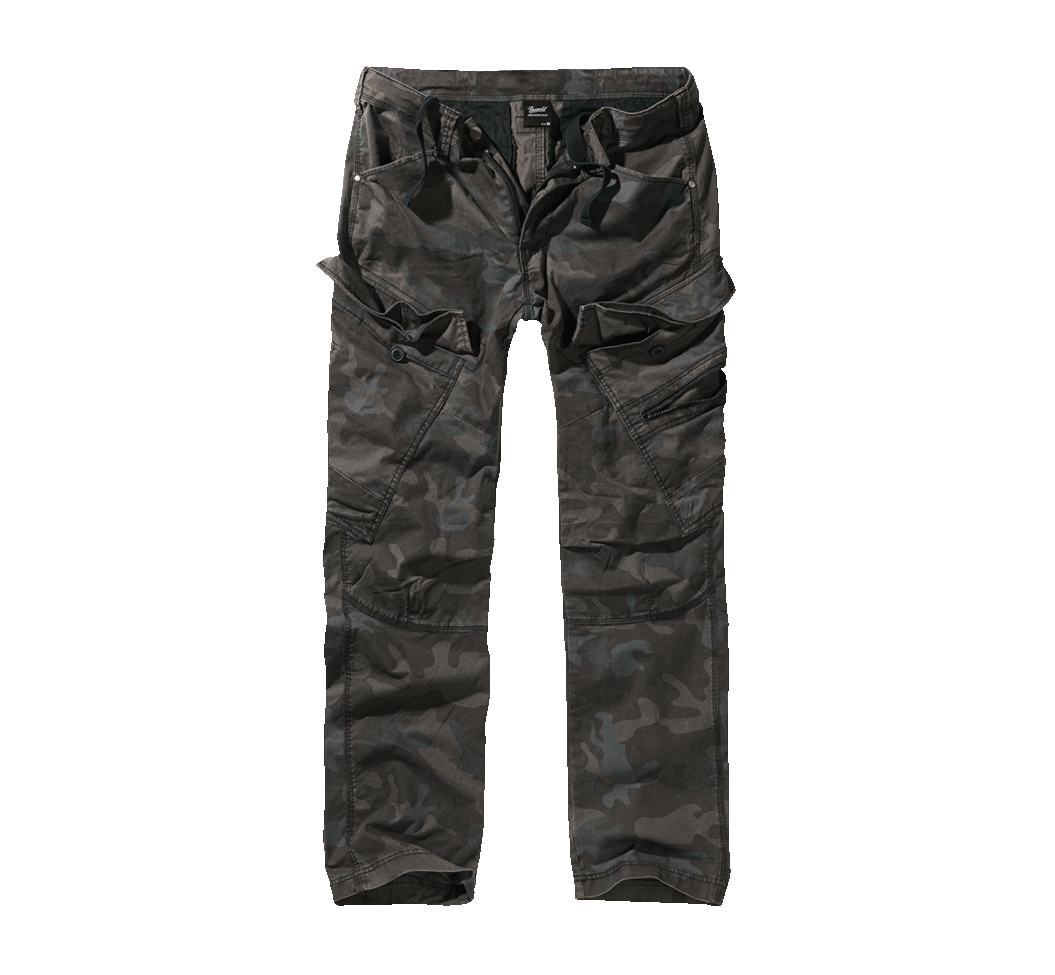 Pantalon Brandit Adven Slim Fit coton extensible assise renforcée six poches et cordon de taille