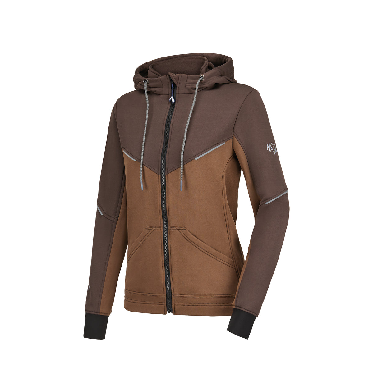 Sweat à capuche Haix Zip Hoodie polyester extensible bords-côtes 225 g/m2 630 g