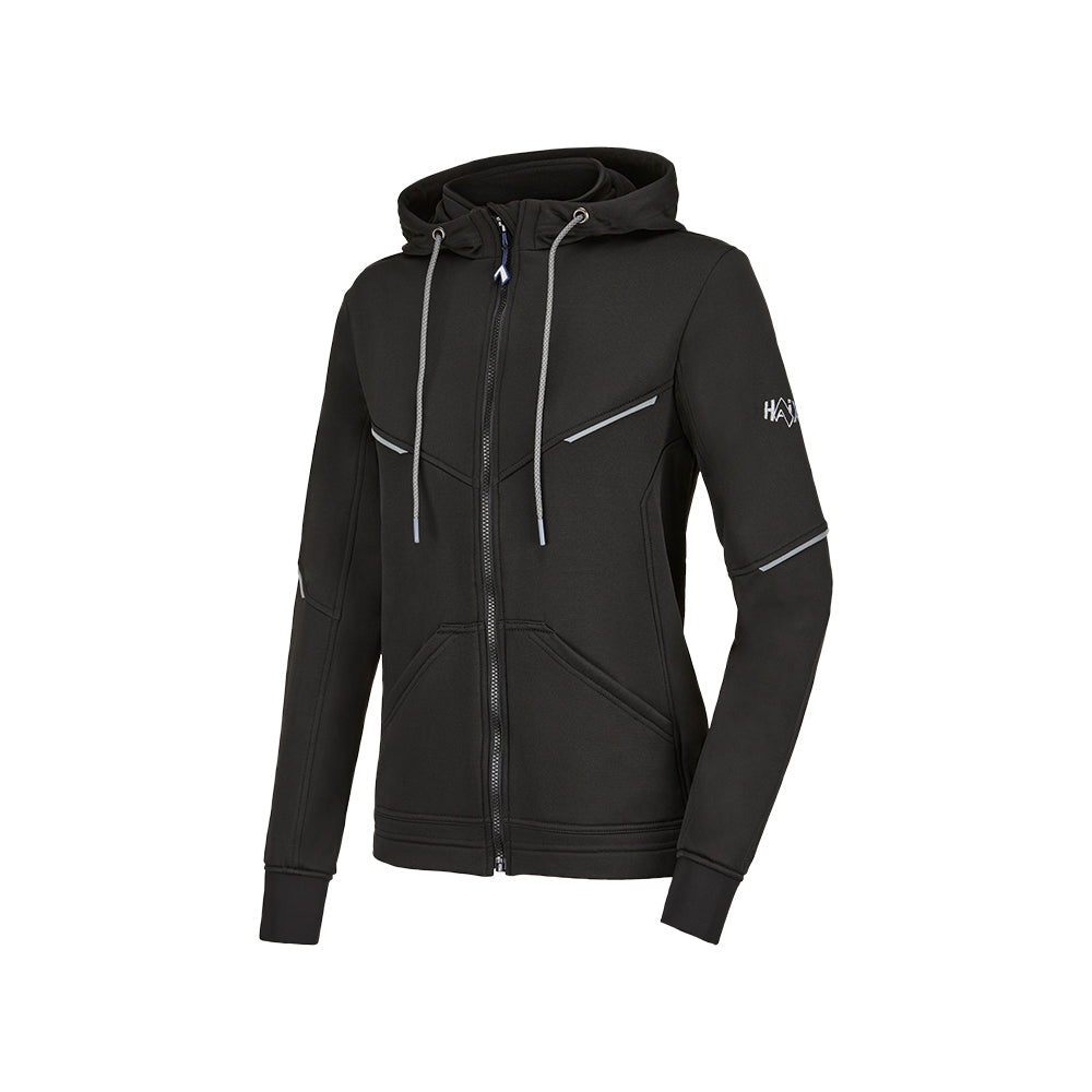 Sweat à capuche femme Haix Zip Hoodie polyester extensible bords-côtes 591 grammes