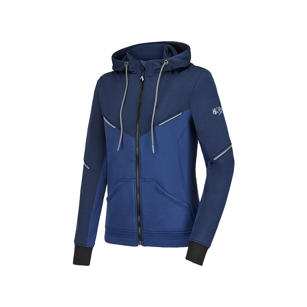 Sweat à capuche femme Haix Zip Hoodie polyester extensible bords-côtes 591 grammes