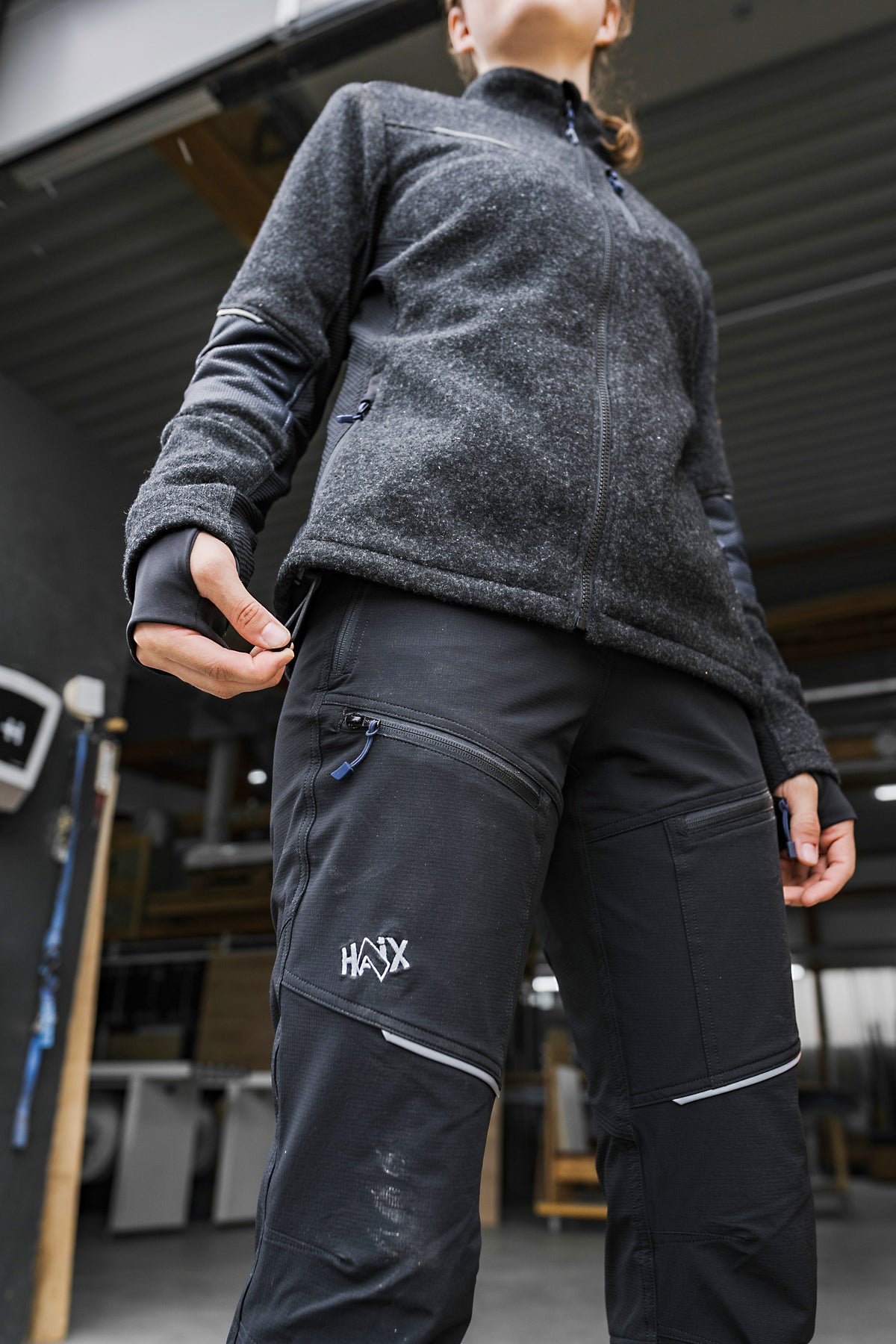 Pantalon de travail femme Haix Flextreme nylon élasthanne extensible fermetures YKK