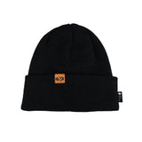 Bonnet Haix BC Beanie laine vierge et polyacrylique écusson cuir bord repliable