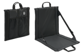 Siège pliant Brandit Foldable Seat 40 x 38 cm dossier inclinable et poche filet double