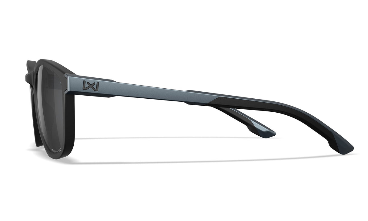 Lunettes de protection Wiley X WX Bravo ANSI Z87.1 verres Captivate miroir noir et gris graphite