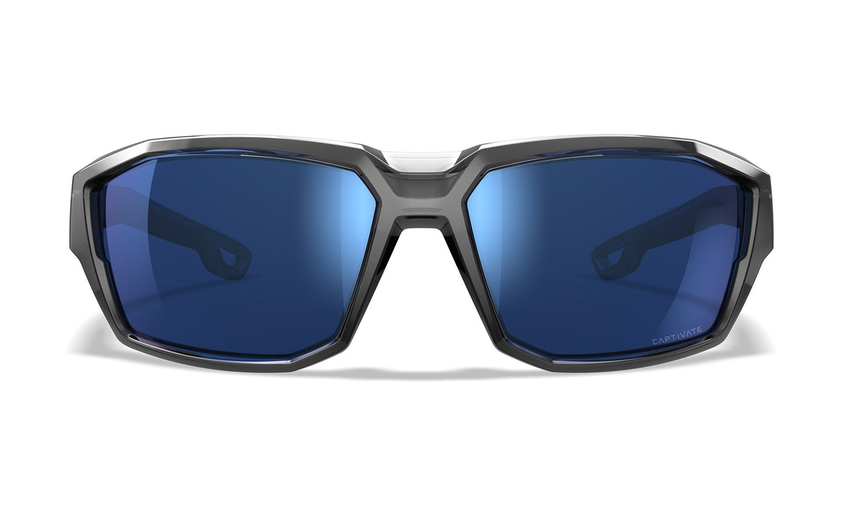 Lunettes balistiques Wiley X WX Alpine MIL-PRF-32432A verres polarisés Captivate gris translucide