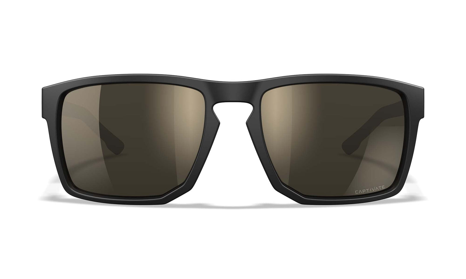 Lunettes de protection Wiley X WX Apex ANSI Z87.1 verres polarisés Captivate miroir noir mat