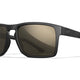 Lunettes de protection Wiley X WX Apex ANSI Z87.1 verres polarisés Captivate miroir noir mat