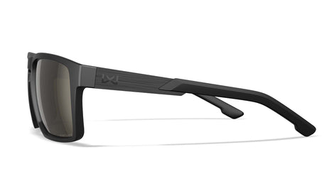 Lunettes de protection Wiley X WX Apex ANSI Z87.1 verres polarisés Captivate miroir noir mat