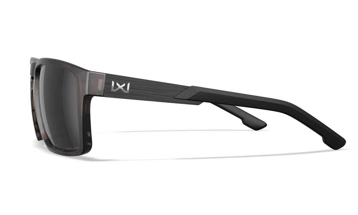 Lunettes de protection Wiley X WX Apex ANSI Z87.1 verres polarisés Captivate miroir marron