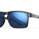 Lunettes de protection Wiley X WX Apex ANSI Z87.1 verres polarisés Captivate miroir noir brillant