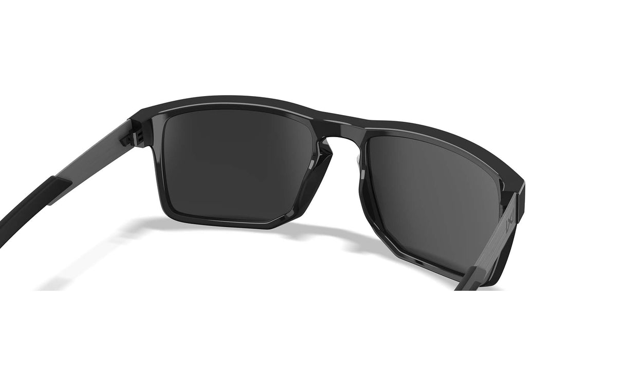Lunettes de protection Wiley X WX Apex ANSI Z87.1 verres polarisés Captivate miroir noir brillant