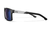 Lunettes de protection Wiley X WX Apex ANSI Z87.1 verres polarisés Captivate miroir noir brillant