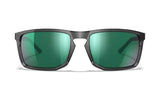 Lunettes de protection Wiley X WX Axe ANSI Z87.1 verres polarisés Captivate miroir gris translucide