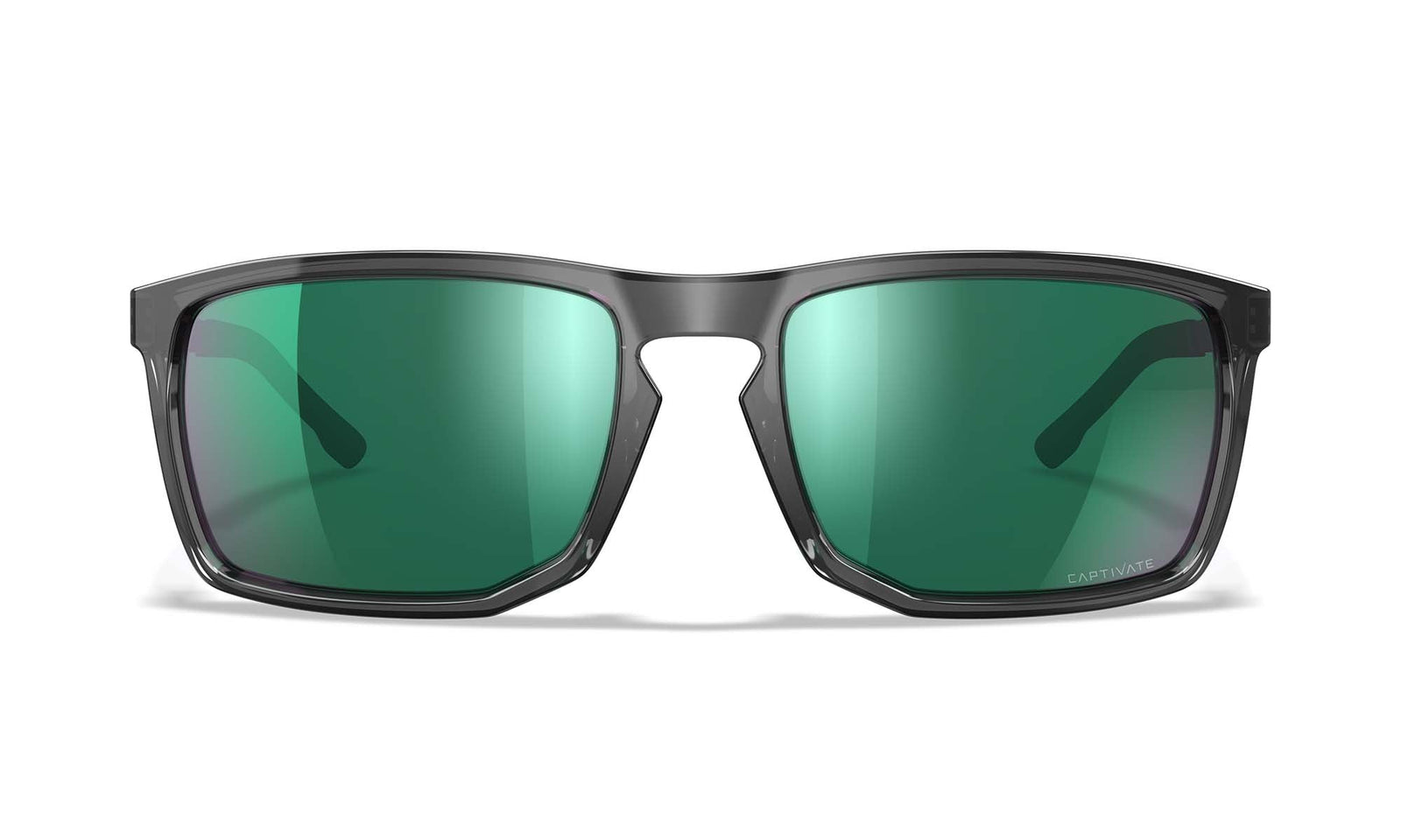Lunettes de protection Wiley X WX Axe ANSI Z87.1 verres polarisés Captivate miroir gris translucide