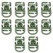 Accessoire MOLLE D-RING Bulldog Tactical - Vert olive - Lot de 10 - Welkit.com - 3662950074400 - 9