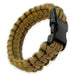 Accessoire de survie Bracelet paracorde Bulldog Tactical - Coyote - S (17 cm) - Welkit.com - 2000000284682 - 2