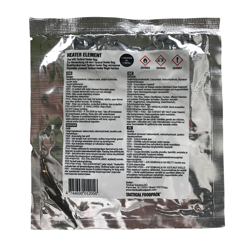 Accessoire de survie Tactical Foodpack Réactif chauffant Heater Element
