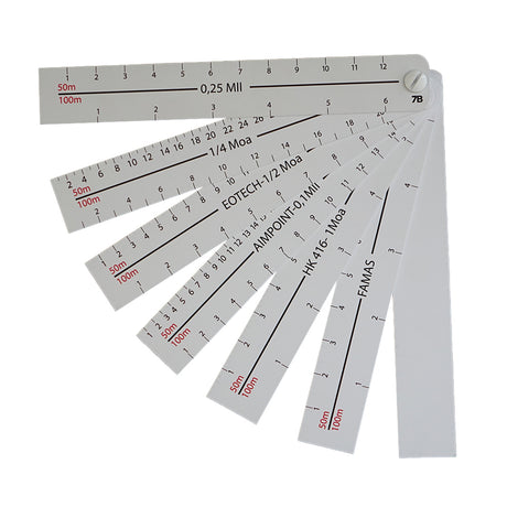 Accessoire d'entraînement Orientsport Jeu de réglettes de réglage de tir aide au calcul