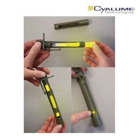 Accessoire lampe Cyalume Combat Light Shield étui à fenêtre rotative 15 cm