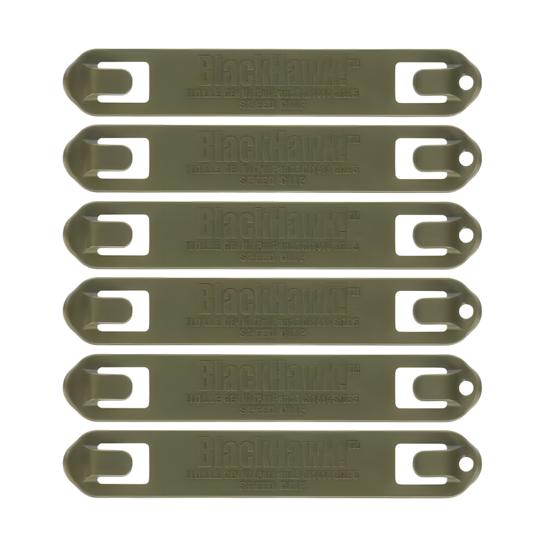 Adaptateurs MOLLE Blackhawk Speed Clip 7 (lot de 6) pour poches série 3800