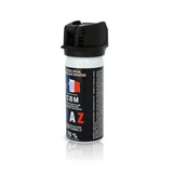 Aérosol de défense CBM gaz lacrymogène CS + Capot Clapet 50 ml — fabrication française
