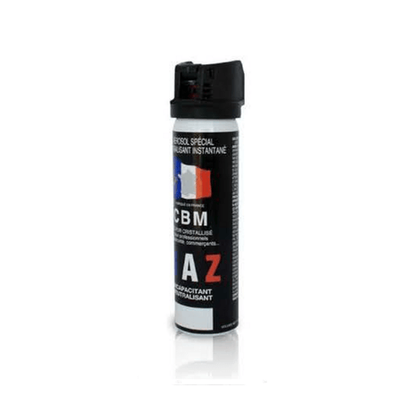 Aérosol de défense CBM gel lacrymogène au poivre OC + Capot Clapet 75 ml — fabrication française