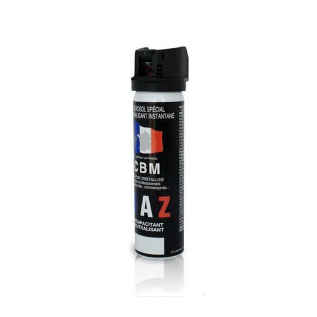 Aérosol de défense CBM gel lacrymogène au poivre OC + Capot Clapet 75 ml